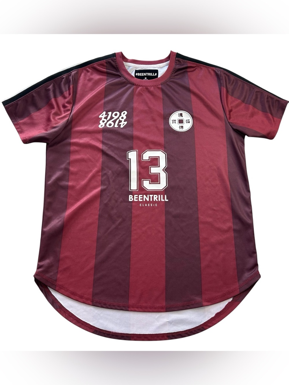 BEEN TRILL Classic #13 Maroon Football / Soccer Jersey Inclusive Exclusive Men M